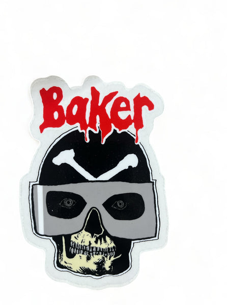 BAKER | Crossbonez | Vinyl Sticker 4" x 6"