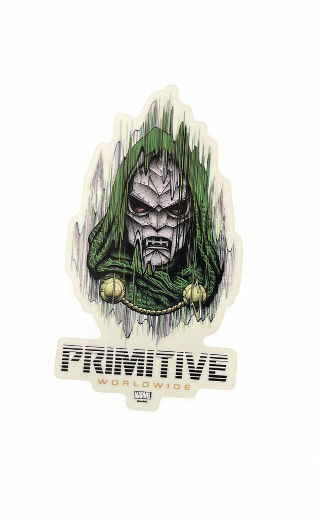 PRIMITIVE SKATEBOARDS | Dr. Victor Von Doom Sticker | Vinyl 3" x 5"