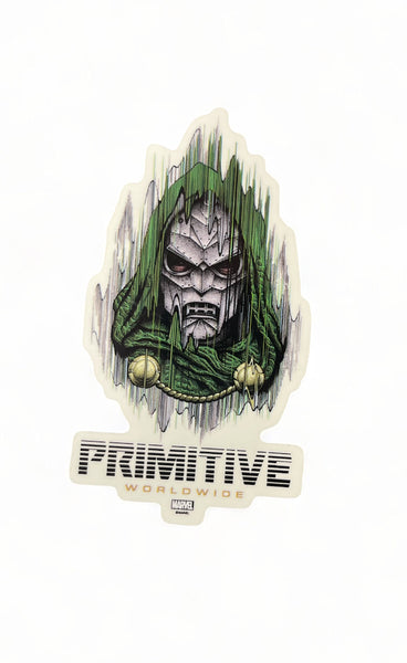 PRIMITIVE SKATEBOARDS | Dr. Victor Von Doom Sticker | Vinyl 3" x 5"