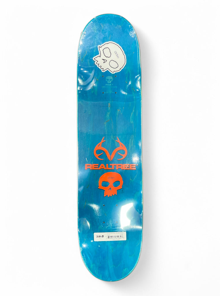 ZERO SKATEBOARDS | Real Tree Single Skull | 8.25" Deck