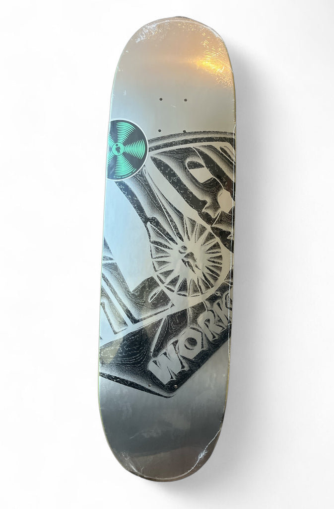ALIEN WORKSHOP O.G. Lqd Egg 8.75” silver skateboard deck with graphic design