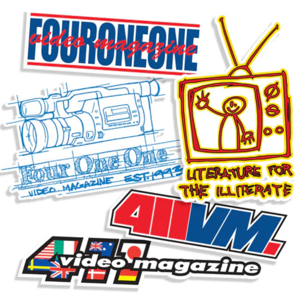 411VM | Icons Assorted sticker 5 Pack | Navy