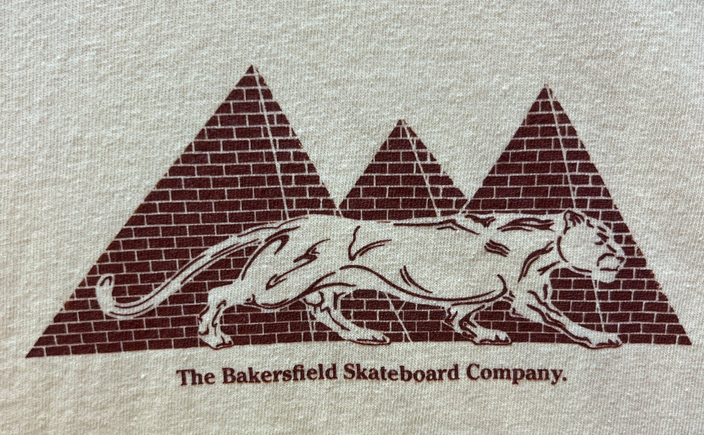 BAKERSFIELD SKATEBOARD CO. | Pyramanther Shop Tee | Butter Various Sizes