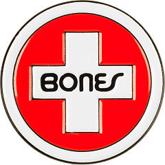 BONES | Swiss Lapel Pin | Red/White