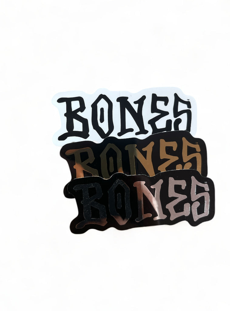 BONES | Script Vinyl Sticker | Various