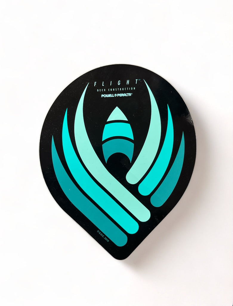 POWELL PERALTA | | Flight Logo Vinyl Sticker | Blue