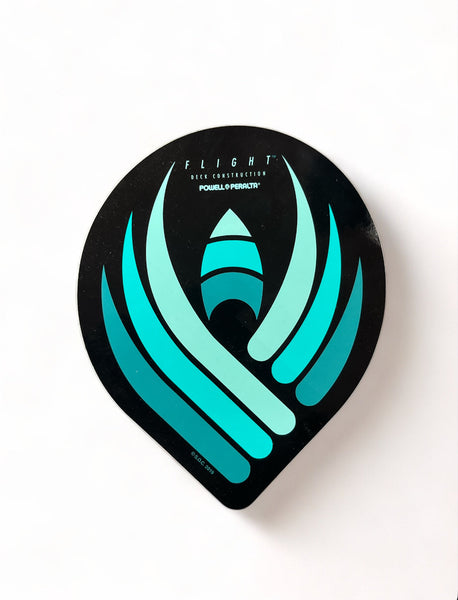 POWELL PERALTA | | Flight Logo Vinyl Sticker | Blue