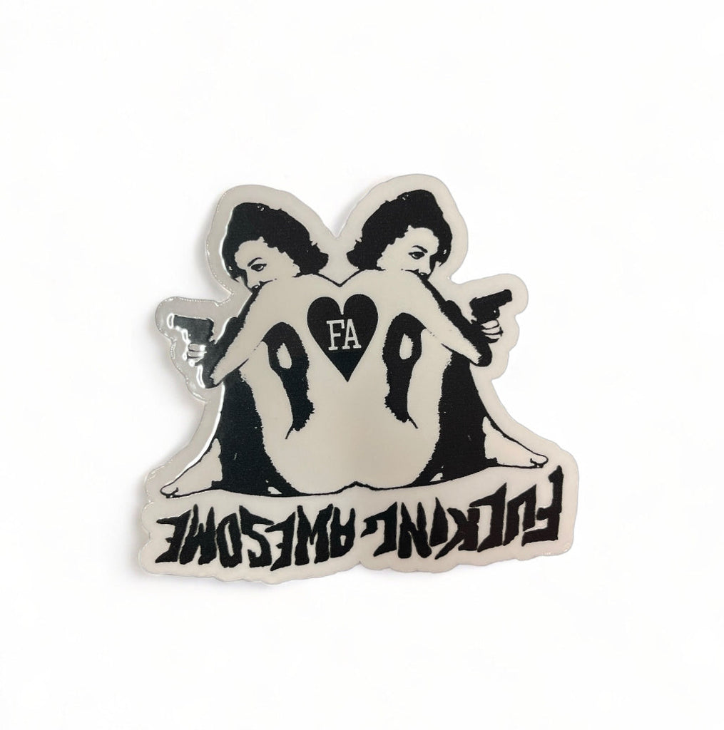 FUCKING AWESOME | Reverse Cowgirl Vinyl Sticker | 3.5" x 4"