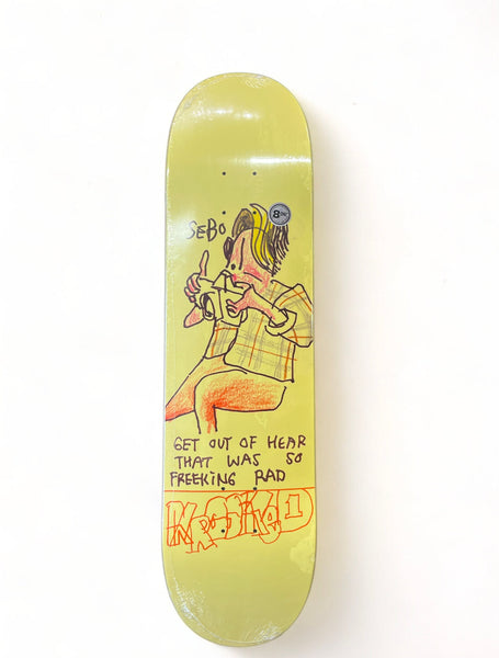 KROOKED SKATEBOARDS | Sebo Freaking Rad Deck | Banquet Gold 8.06"