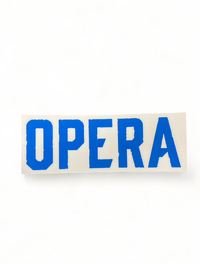 OPERA SKATEBOARDS | Clear Cell Blue Vinyl Sticker | 2" x 7"
