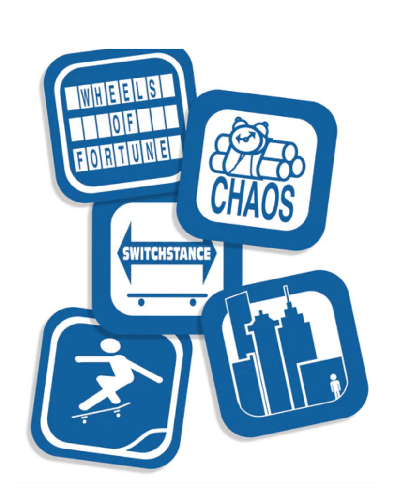 411VM | Logos Assorted sticker 5 Pack | Multi