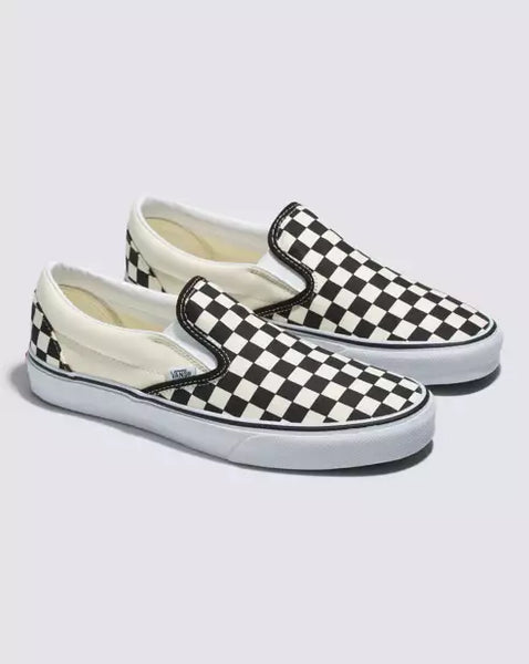 VANS | Youth Classic Slip On | Black and White 