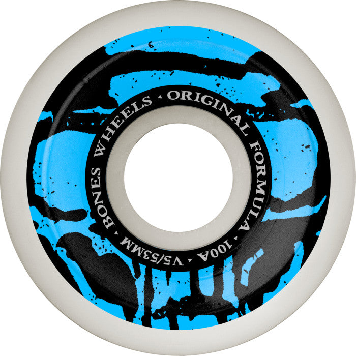 BONES | Mummy Skulls Skulls Sidecut OG Formula | 53mm White/Blue