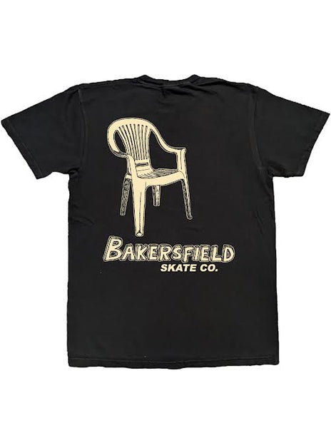 BAKERSFIELD SKATEBOARD CO. | " MONOBLOC " Shop Tee | Black/ Cream