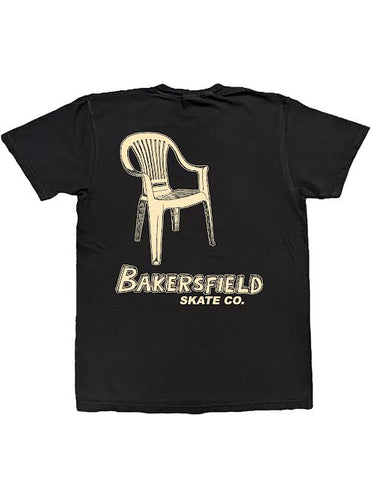 BAKERSFIELD SKATEBOARD CO. | " MONOBLOC " Shop Tee | Black/ Cream