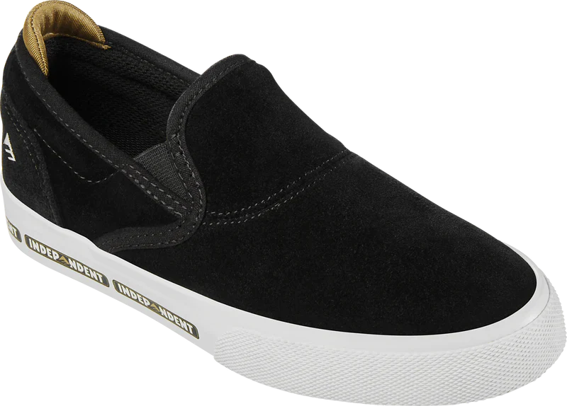 EMERICA | Wino Slip-on Youth | Black Indy Collab