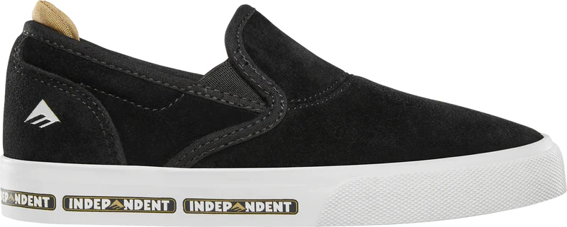EMERICA | Wino Slip-on Youth | Black Indy Collab