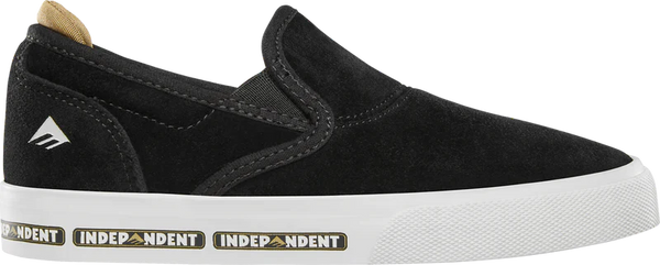 EMERICA | Wino Slip-on Youth | Black Indy Collab